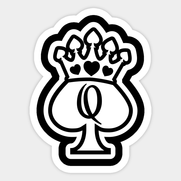 Queen Of Spades Queen Of Spades Sticker Teepublic